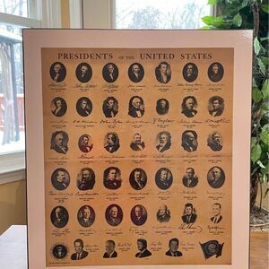 Vintage Presidential History Wall Art – 1989 Edition